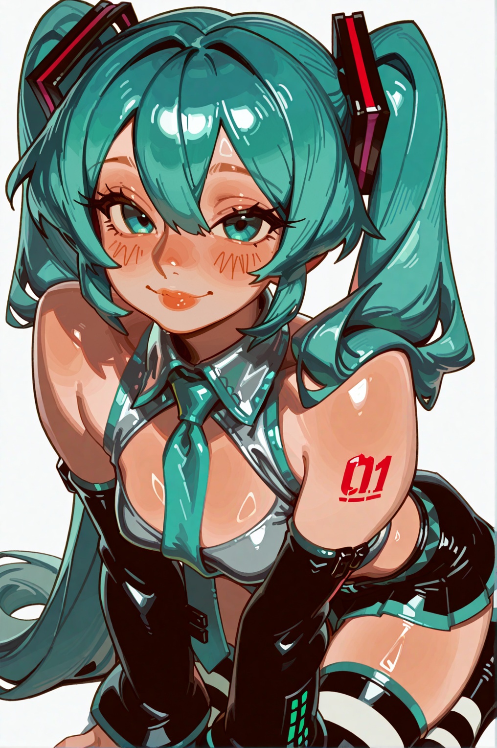 MarsupialArt ,  1girl,  hatsune miku on Tensor.Art