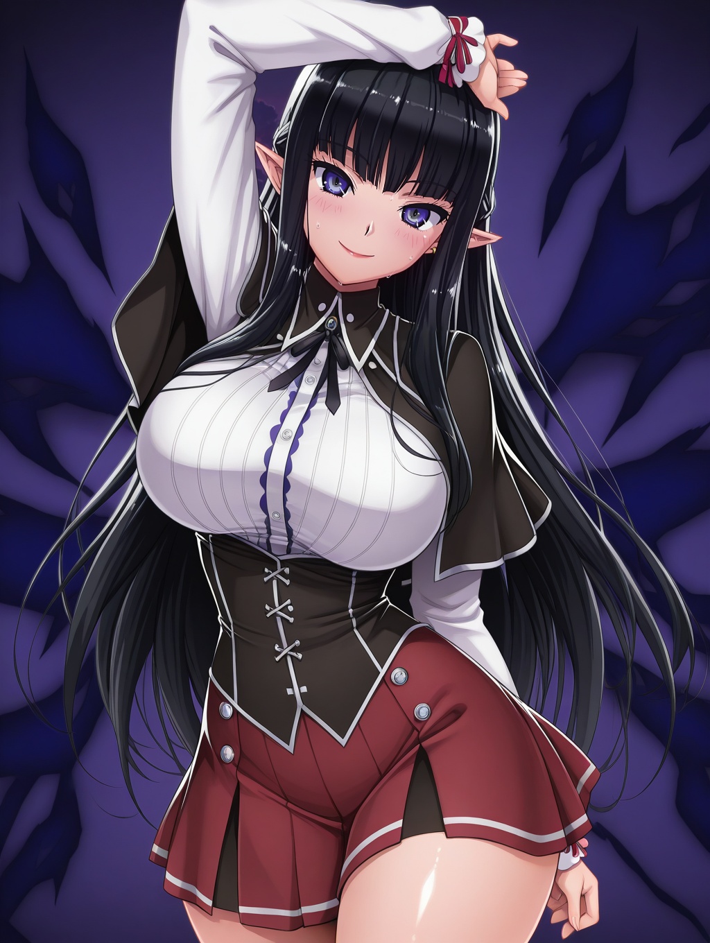 Nyx,  black_hair,  long_hair on Tensor.Art