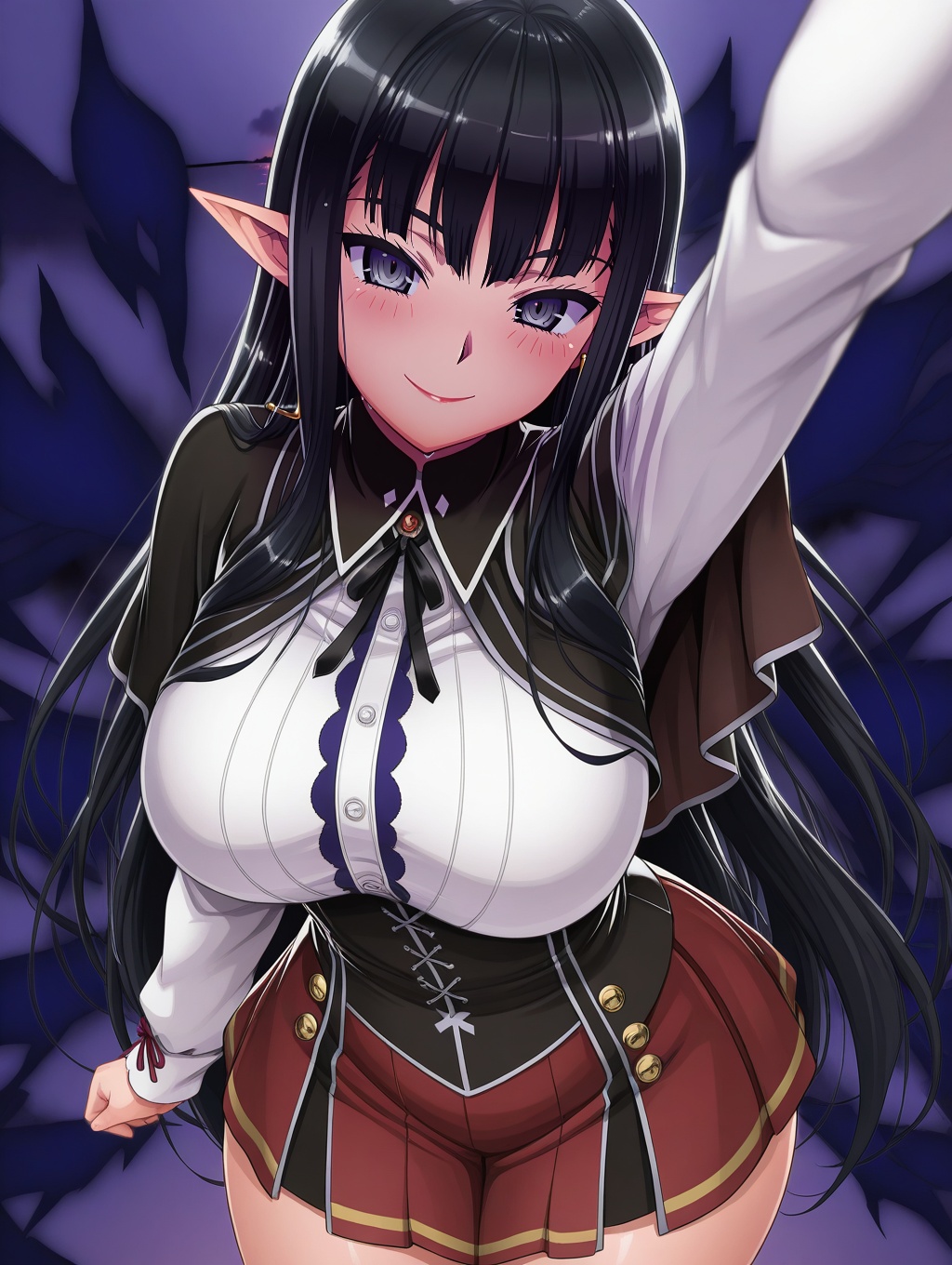 Nyx,  black_hair,  long_hair on Tensor.Art