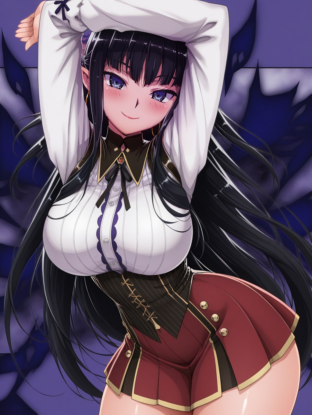 Nyx,  black_hair,  long_hair on Tensor.Art