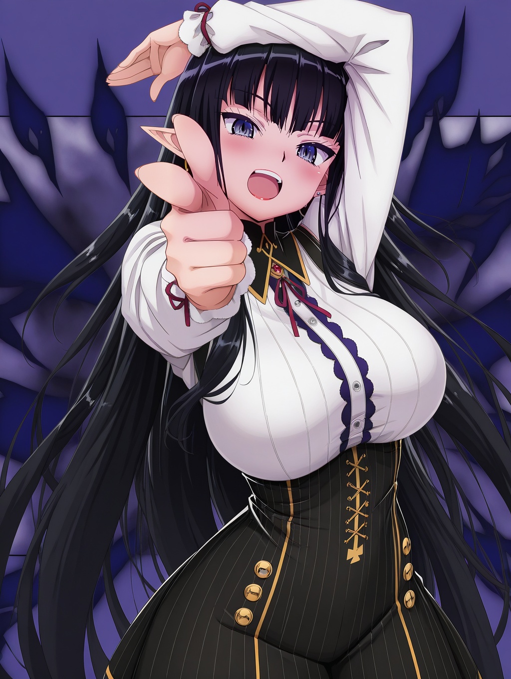 Nyx,  black_hair,  long_hair on Tensor.Art
