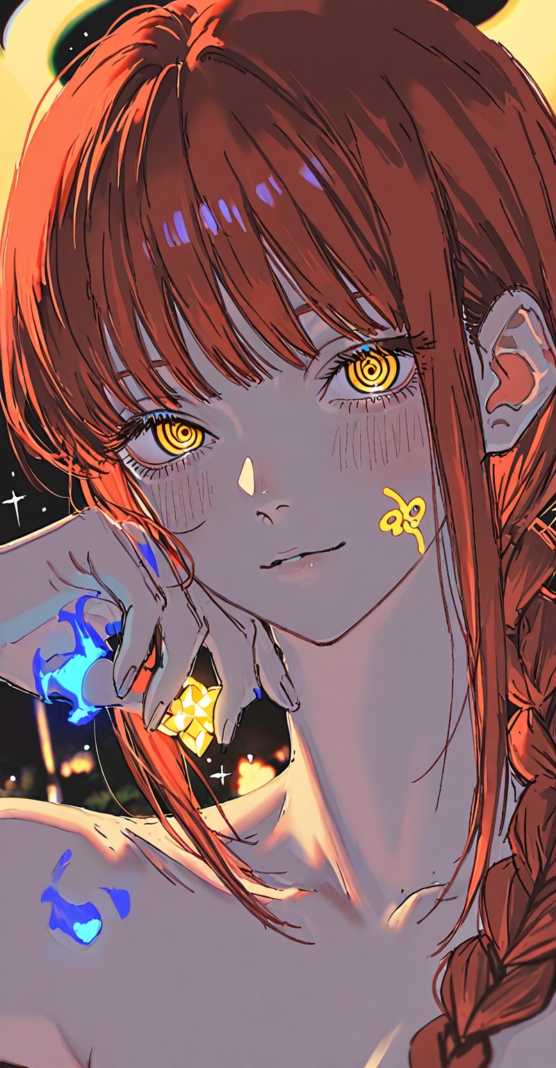 solo,  looking at viewer,  blue eyes on Tensor.Art