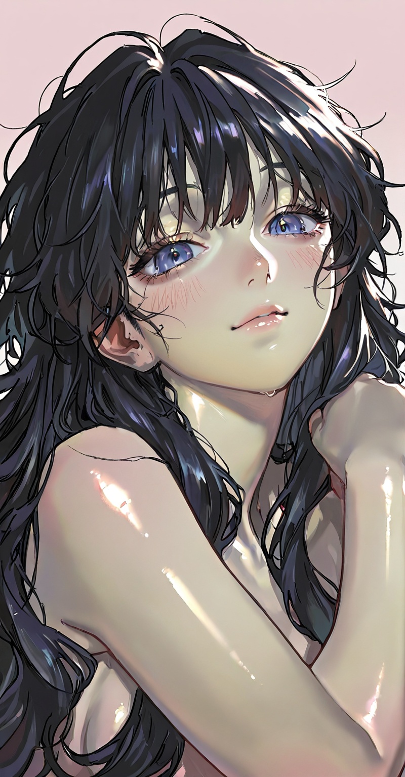 [[[1girl:1.2]]],  [[dark blue eyes:0.5]],  blue color on Tensor.Art