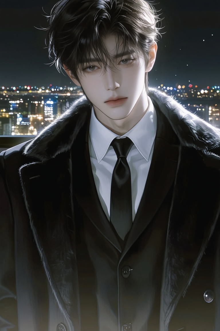 1male,  solo,  A man with dark on Tensor.Art