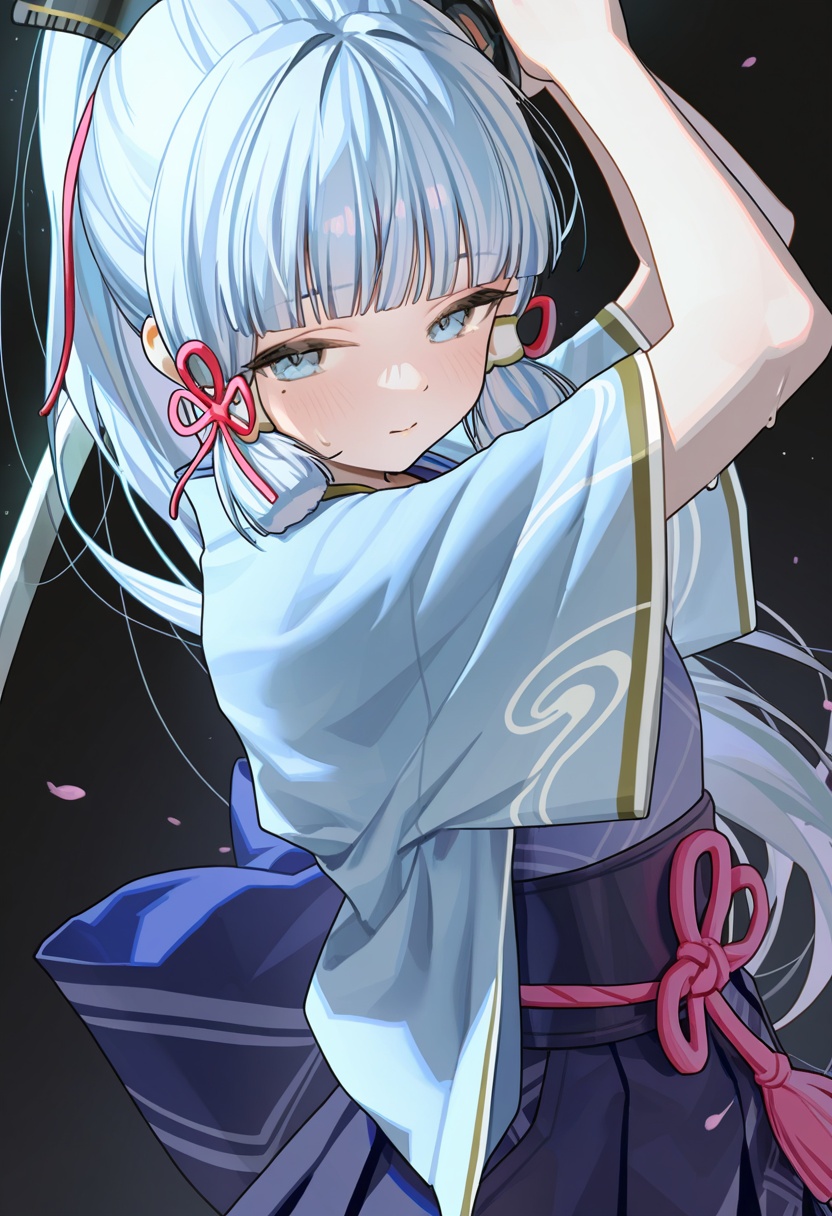 1girl,  kamisato ayaka, on Tensor.Art
