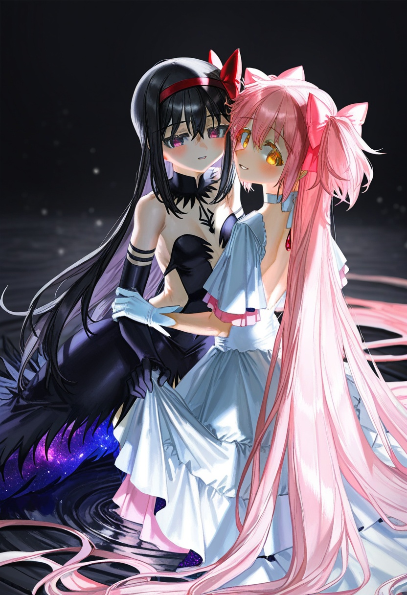 2girls,  multiple girls,  akemi homura on Tensor.Art