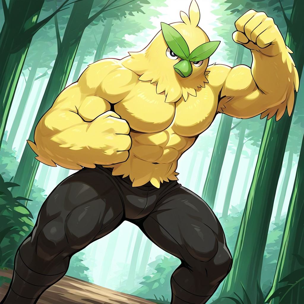 Browt(Pokemon),  anthro,  chicken on Tensor.Art