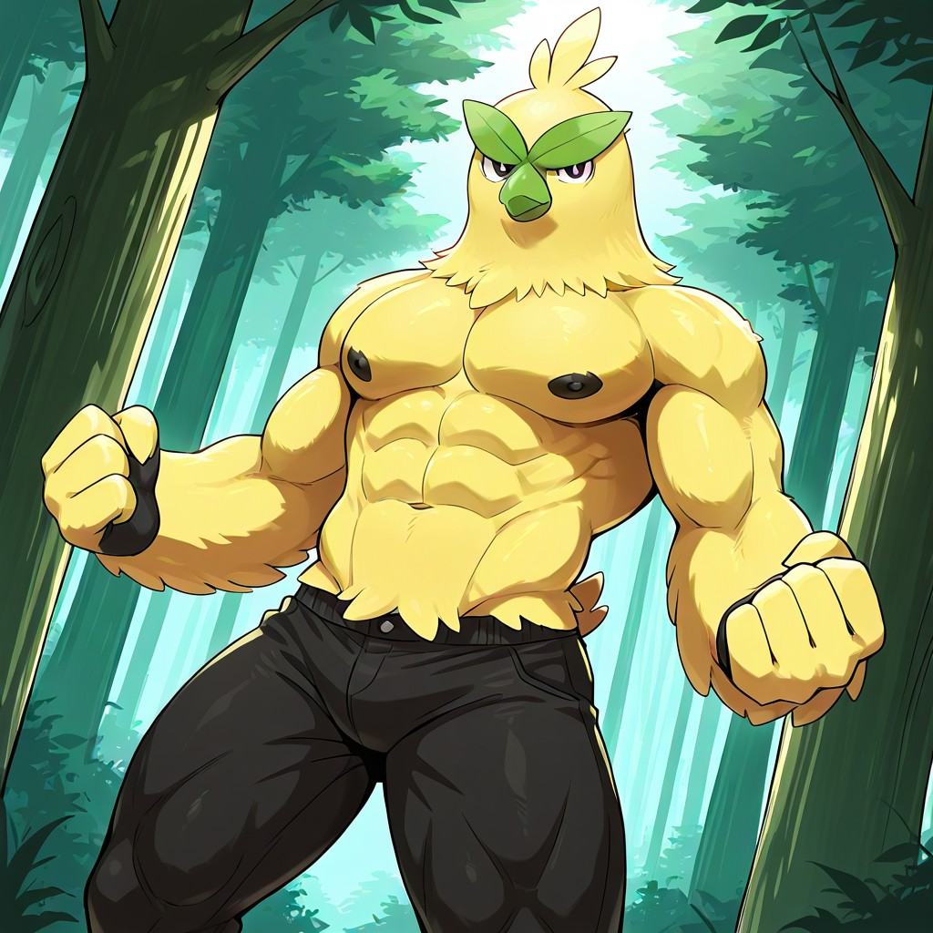 Browt(Pokemon),  anthro,  chicken on Tensor.Art