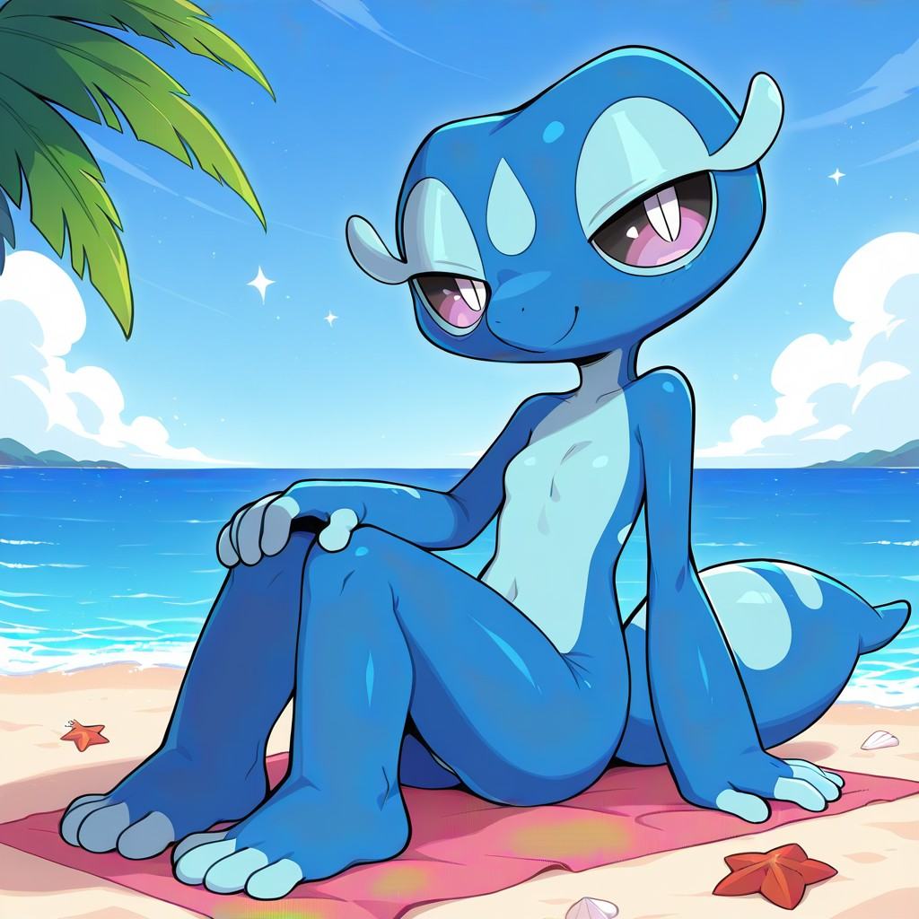Gecqua(Pokemon),  anthro,  gecko on Tensor.Art