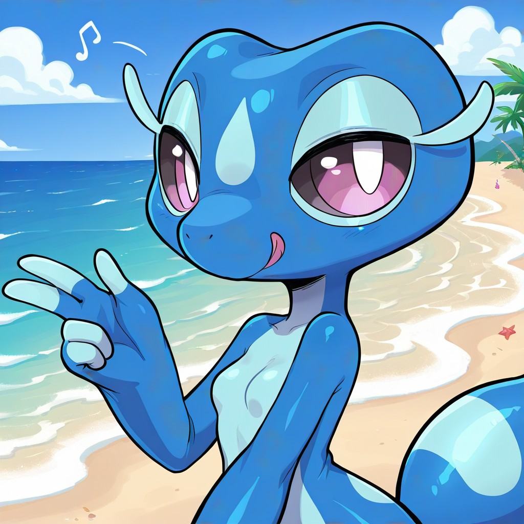 Gecqua(Pokemon),  anthro,  gecko on Tensor.Art