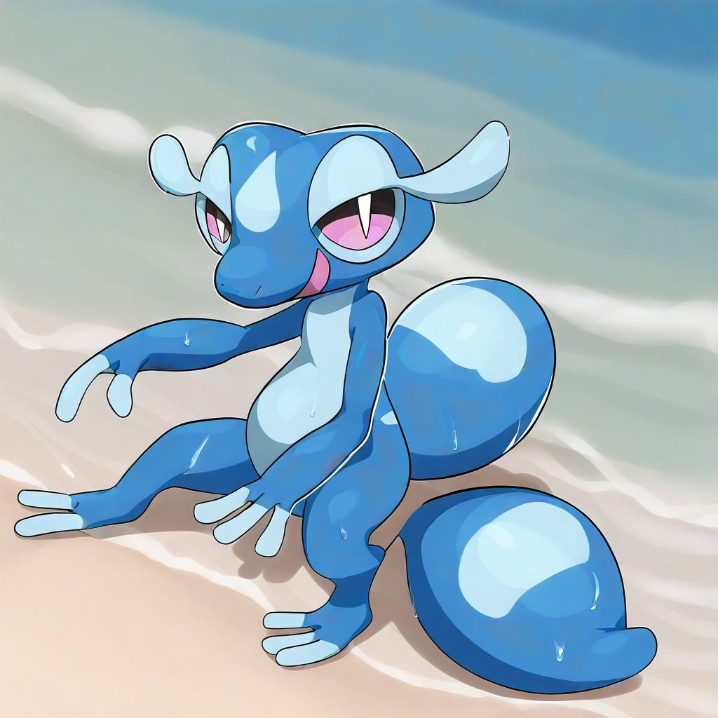 Gecqua(Pokemon),  anthro,  gecko on Tensor.Art