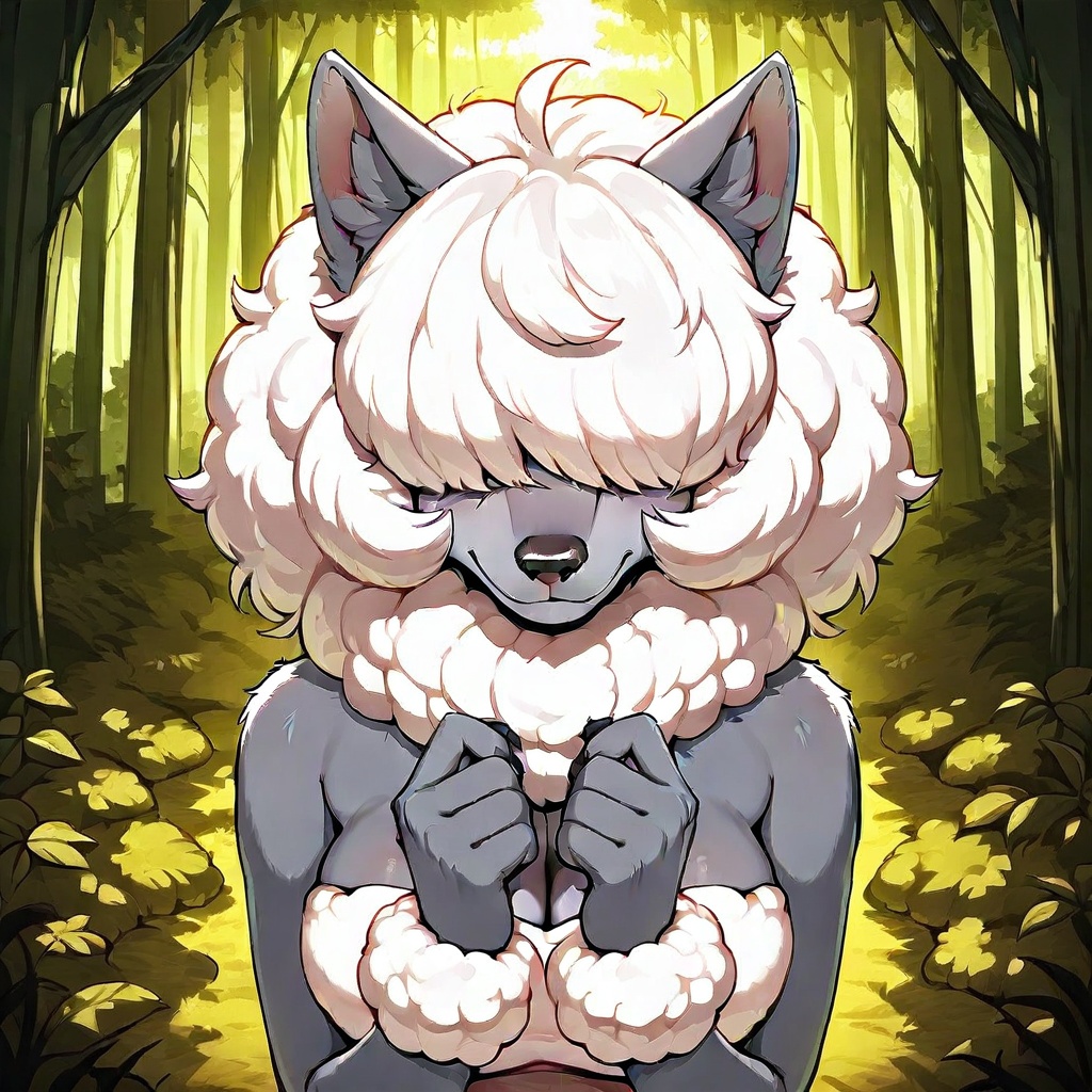 Sh33py(character),  wolf,  anthro on Tensor.Art
