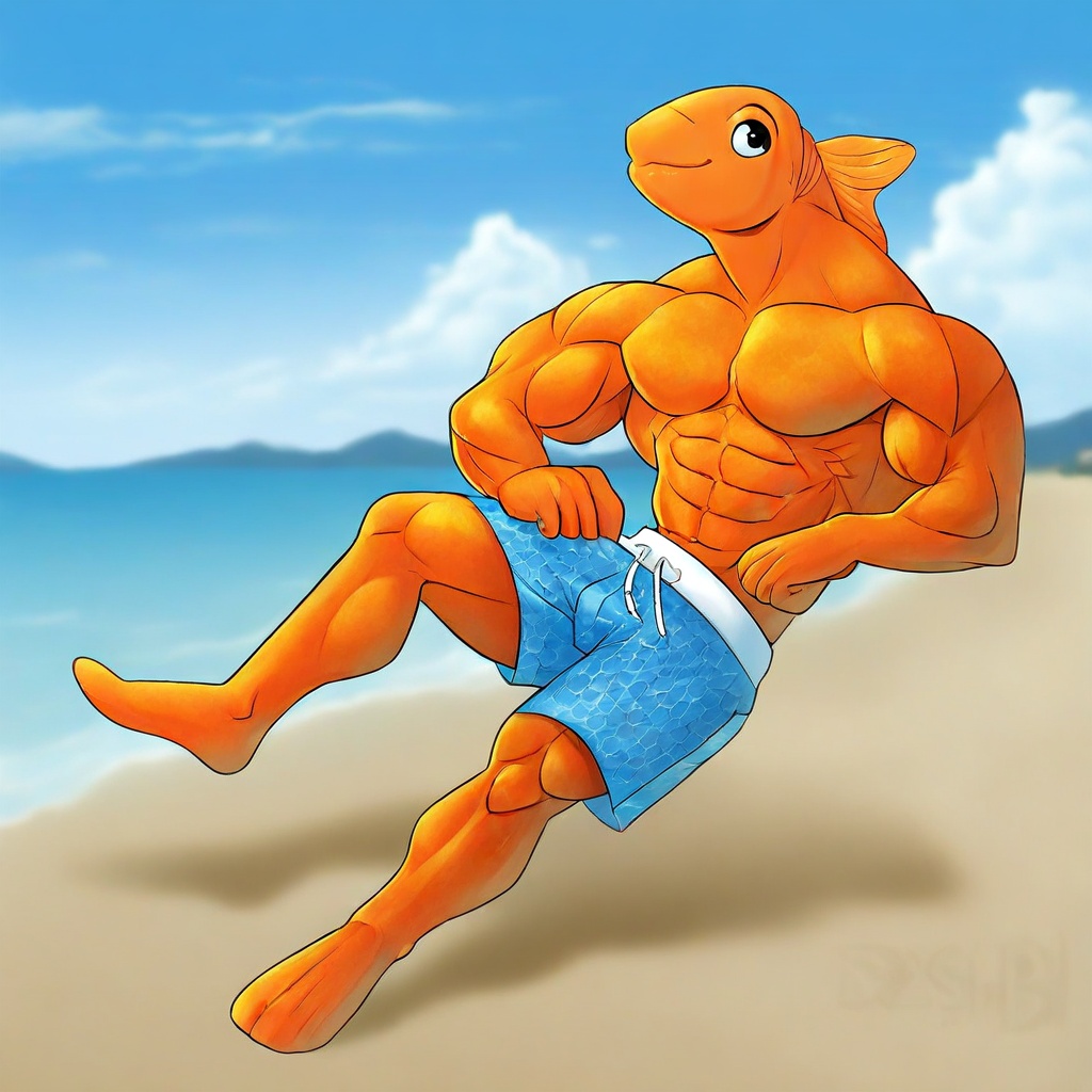 Anthro,  Goldfish,  solo on Tensor.Art