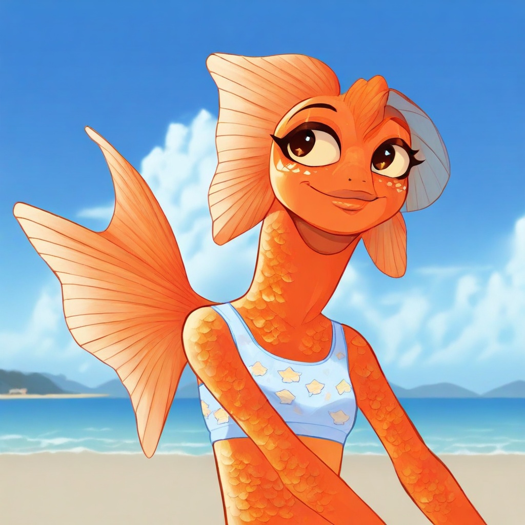Anthro,  Goldfish,  solo on Tensor.Art