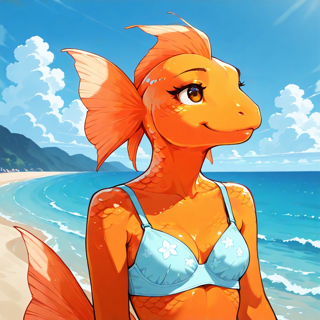 Anthro,  Goldfish,  solo on Tensor.Art
