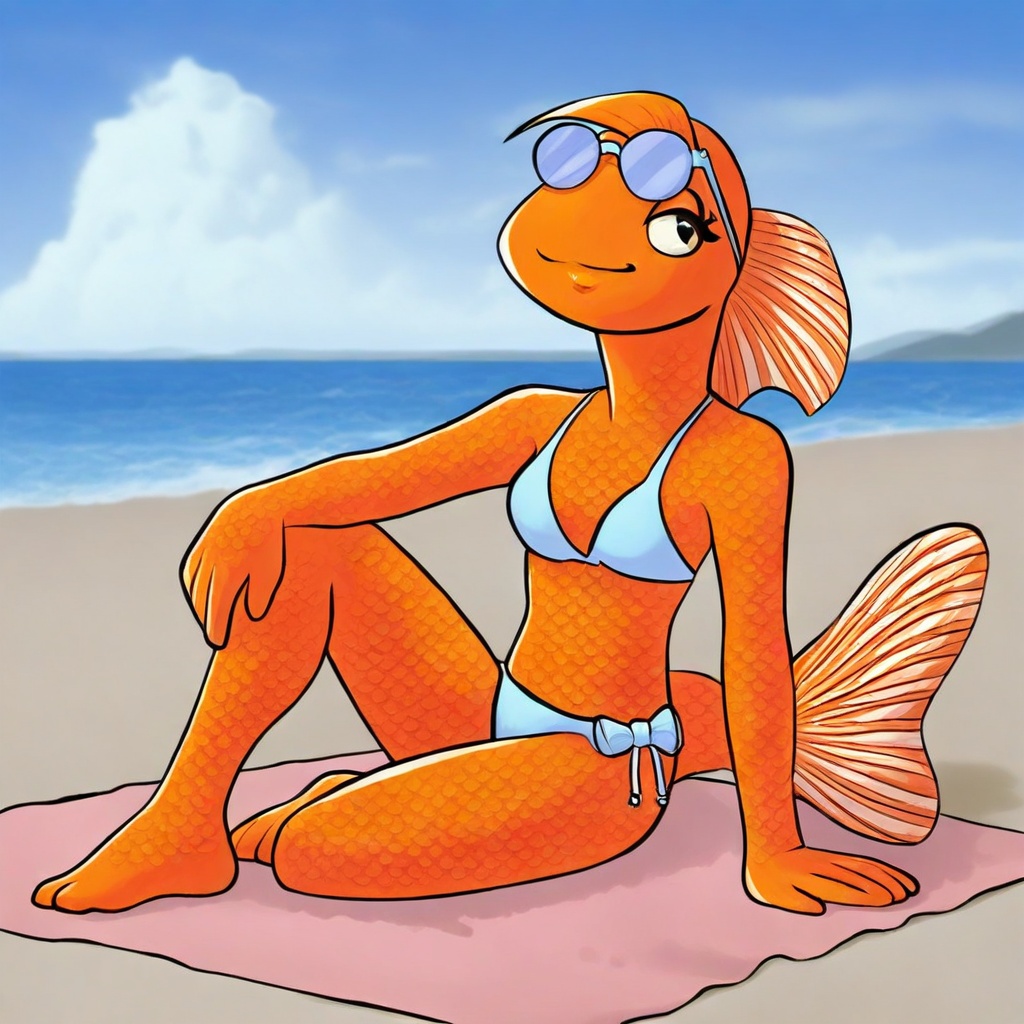 Anthro,  Goldfish,  solo on Tensor.Art