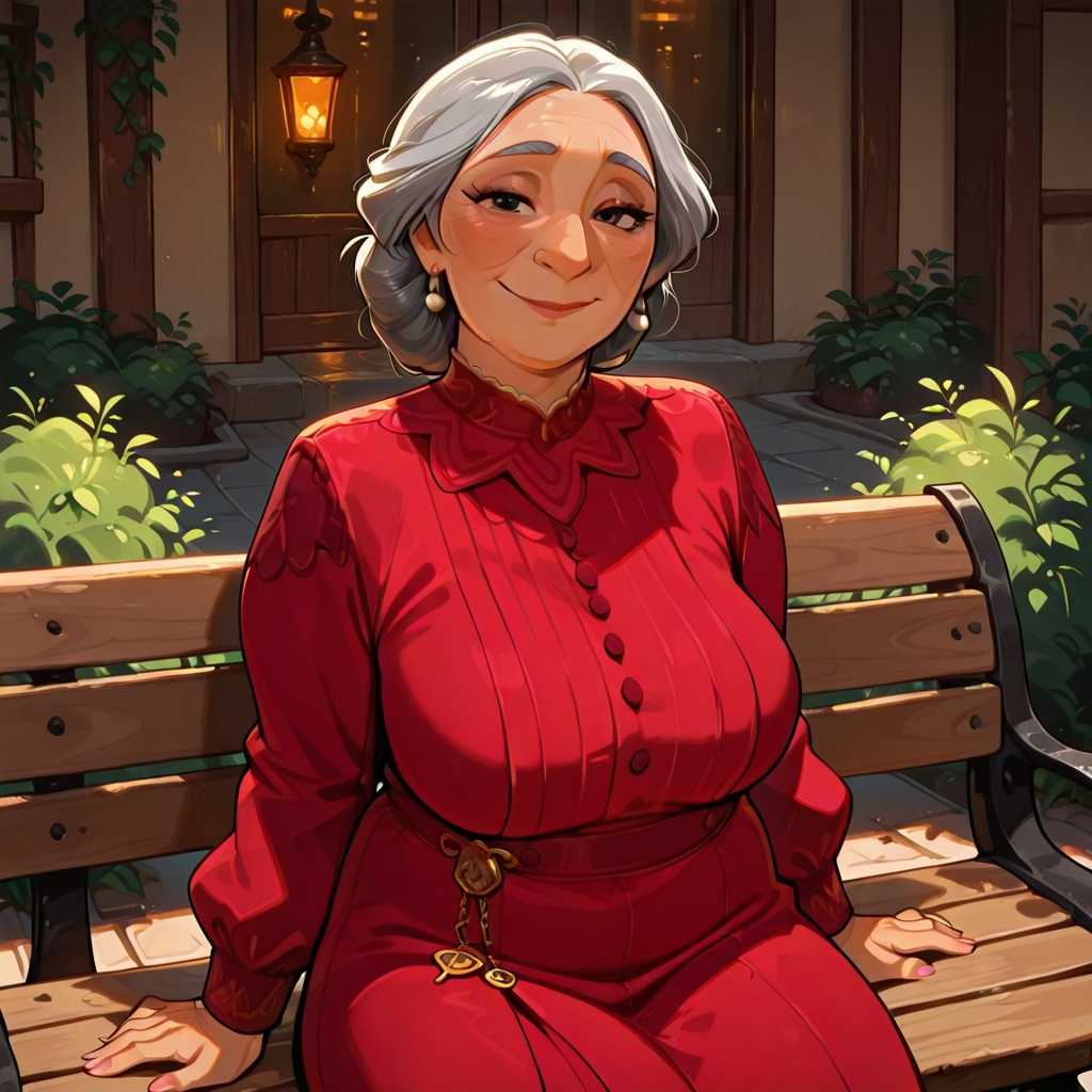 Alma(character),  grey hair,  female on Tensor.Art