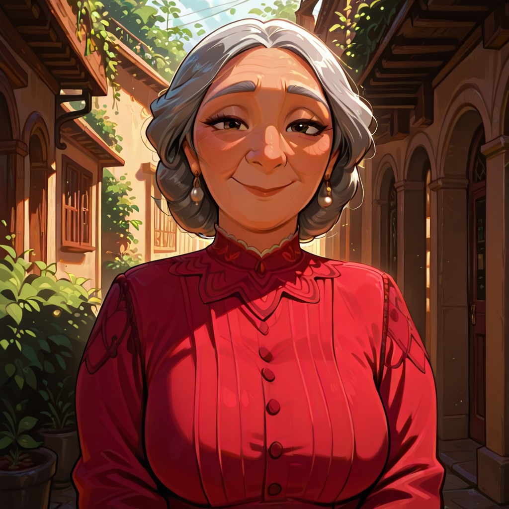 Alma(character),  grey hair,  female on Tensor.Art