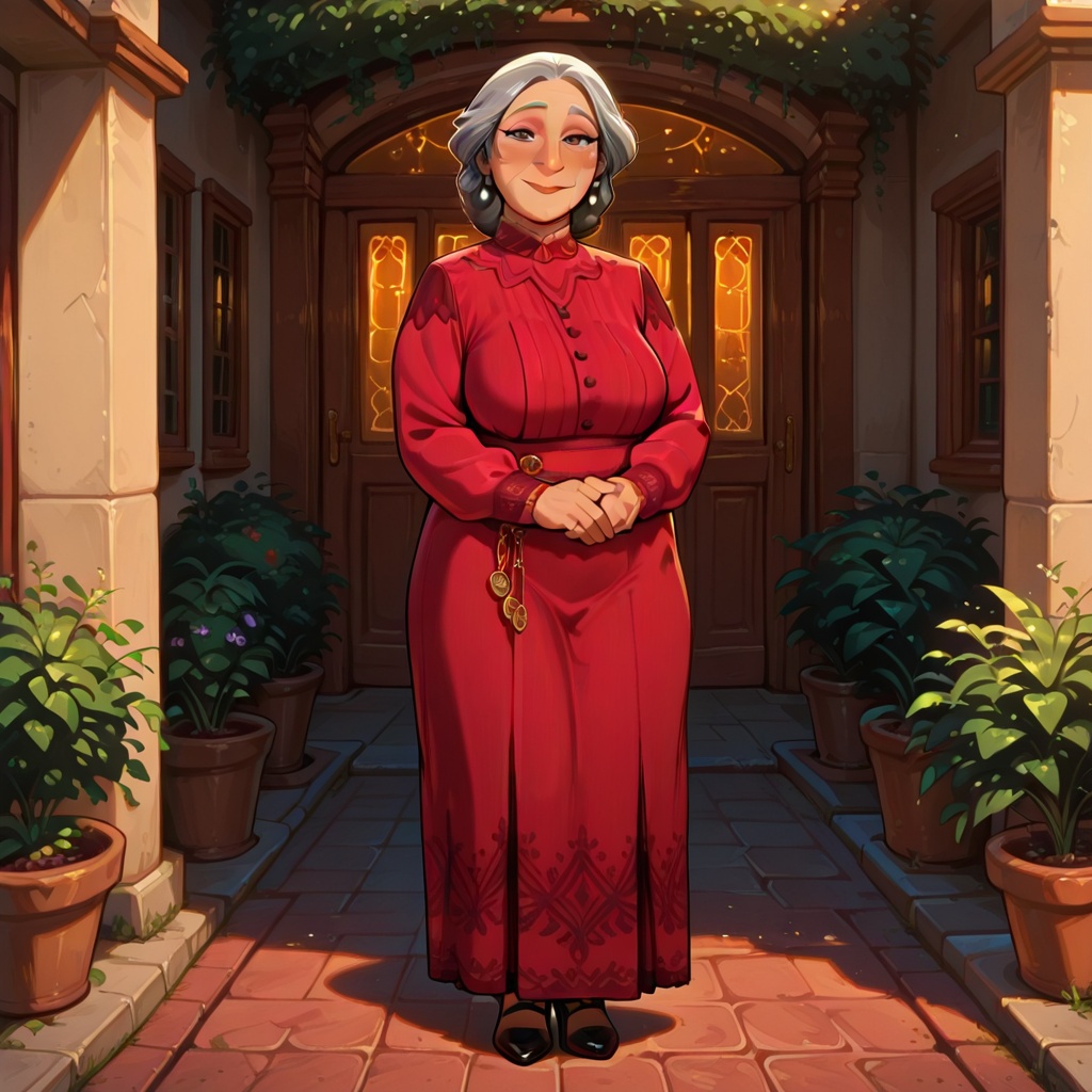 Alma(character),  grey hair,  female on Tensor.Art