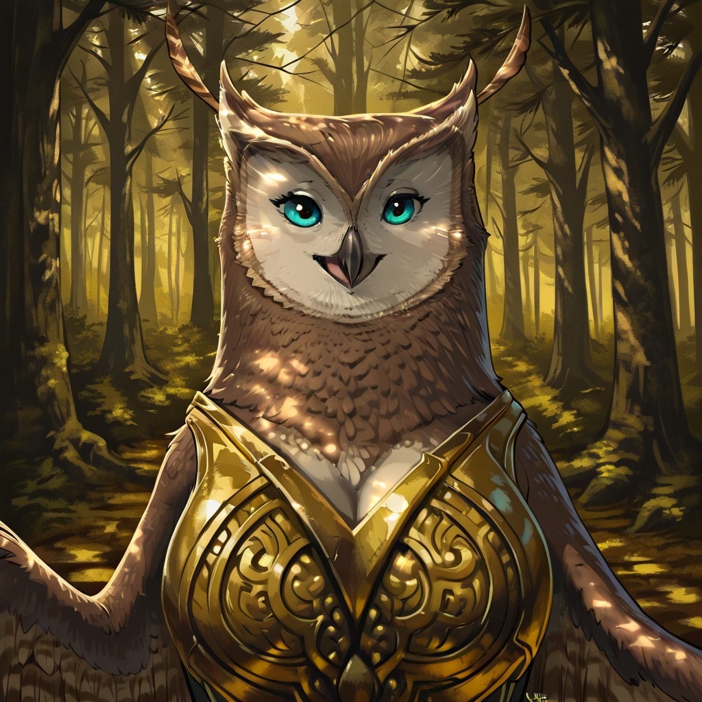 Longclaw(character),  female,  owl on Tensor.Art