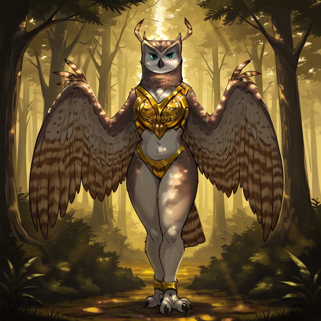 Longclaw(character),  female,  owl on Tensor.Art