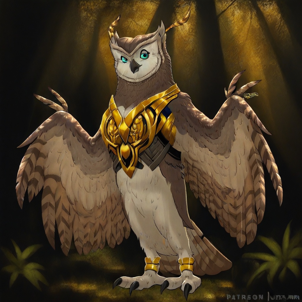 Longclaw(character),  female,  owl on Tensor.Art