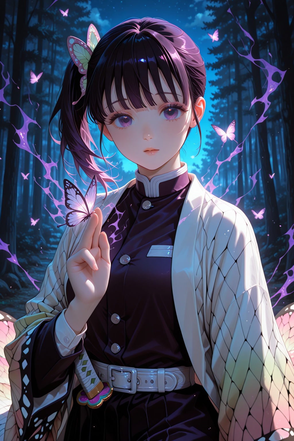 Kanao Tsuyuri,  Demon Slayer,  butterfly aura on Tensor.Art