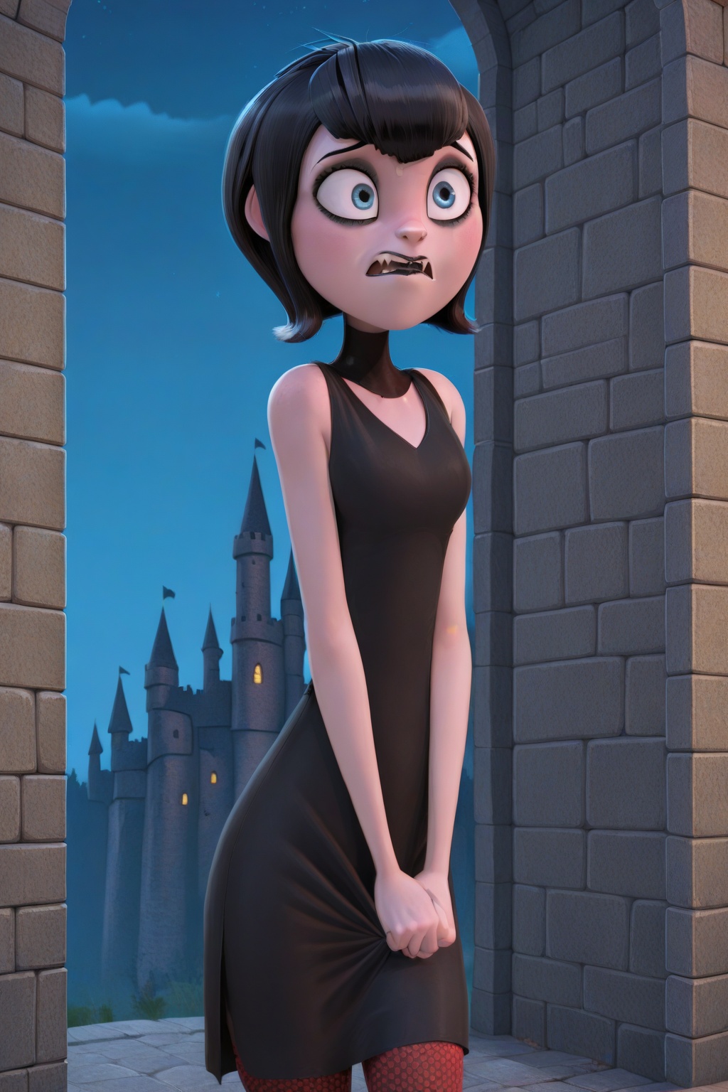 Mavis dracula,  dress,  solo on Tensor.Art