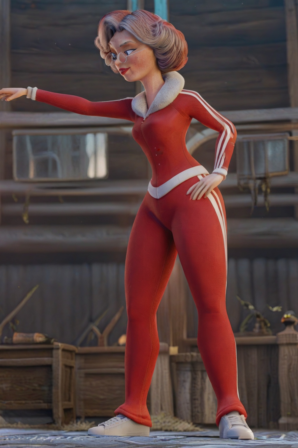 Mrs. Claus,  Jacket,  Pants on Tensor.Art