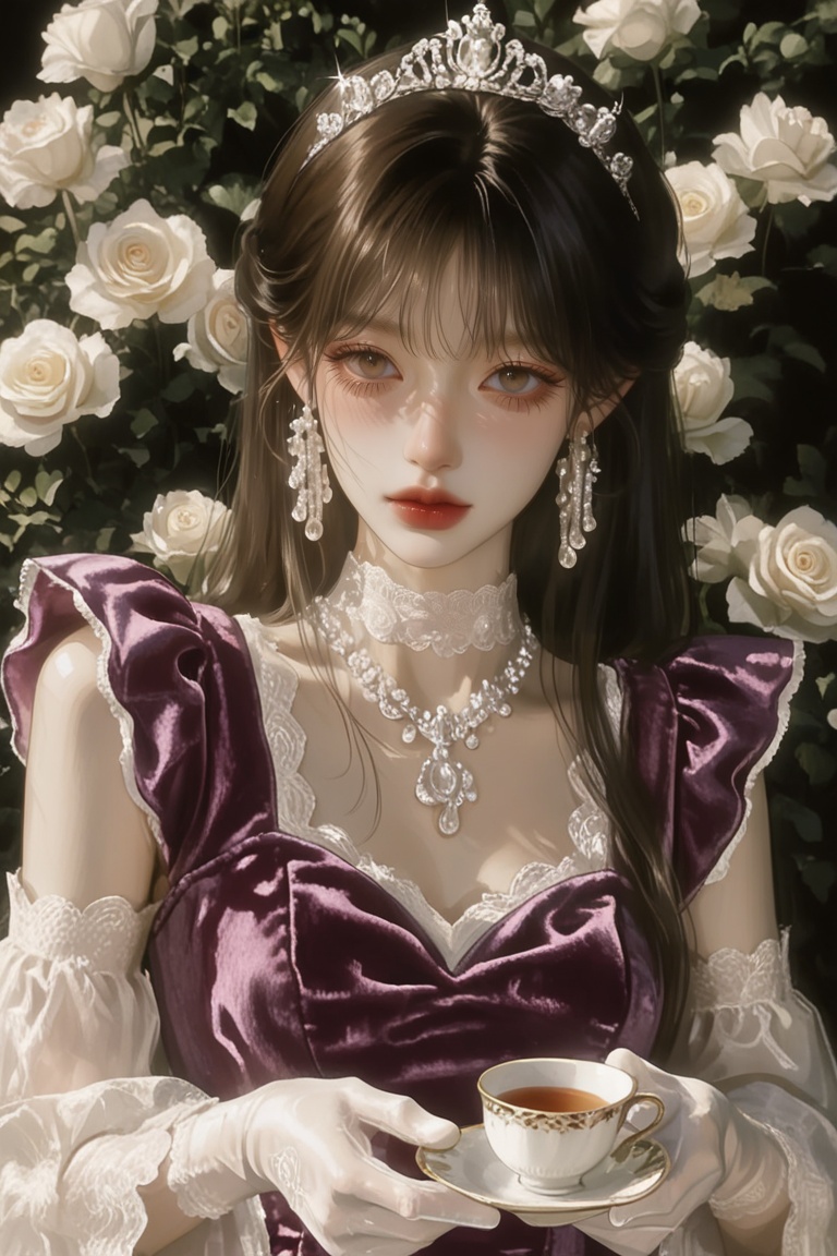 (Highly refined art style) 1female,  solo,  semi realistic young woman on Tensor.Art