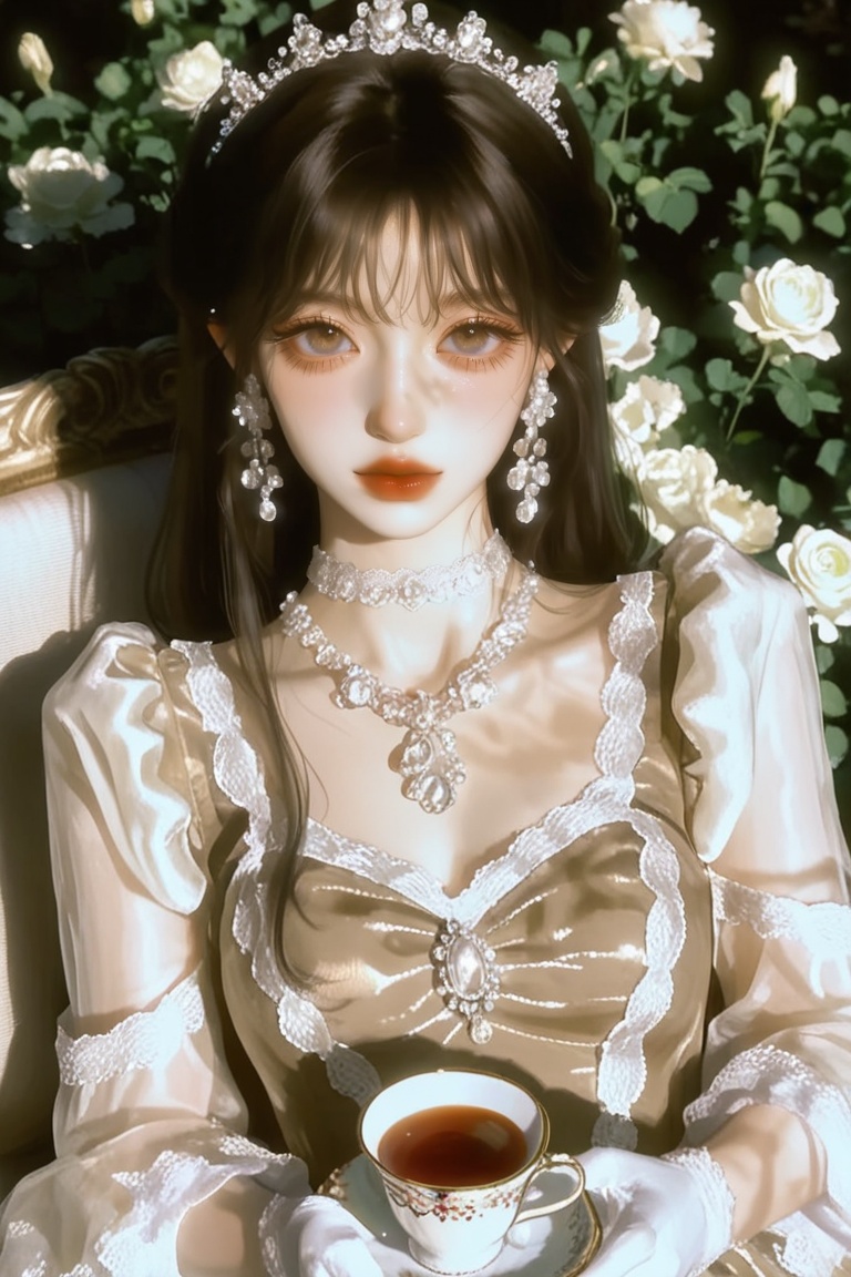 (Highly refined art style) 1female,  solo,  semi realistic young woman on Tensor.Art