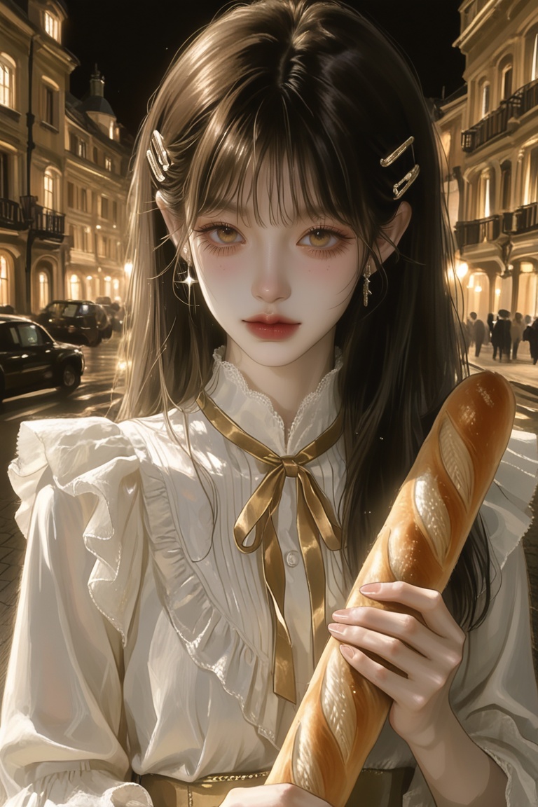 (Highly refined art style) 1female,  solo,  semi realistic young woman on Tensor.Art