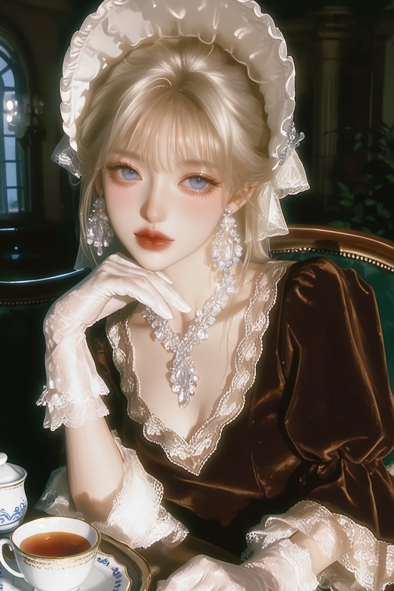 (Highly refined art style) 1female,  solo,  semi realistic young woman on Tensor.Art