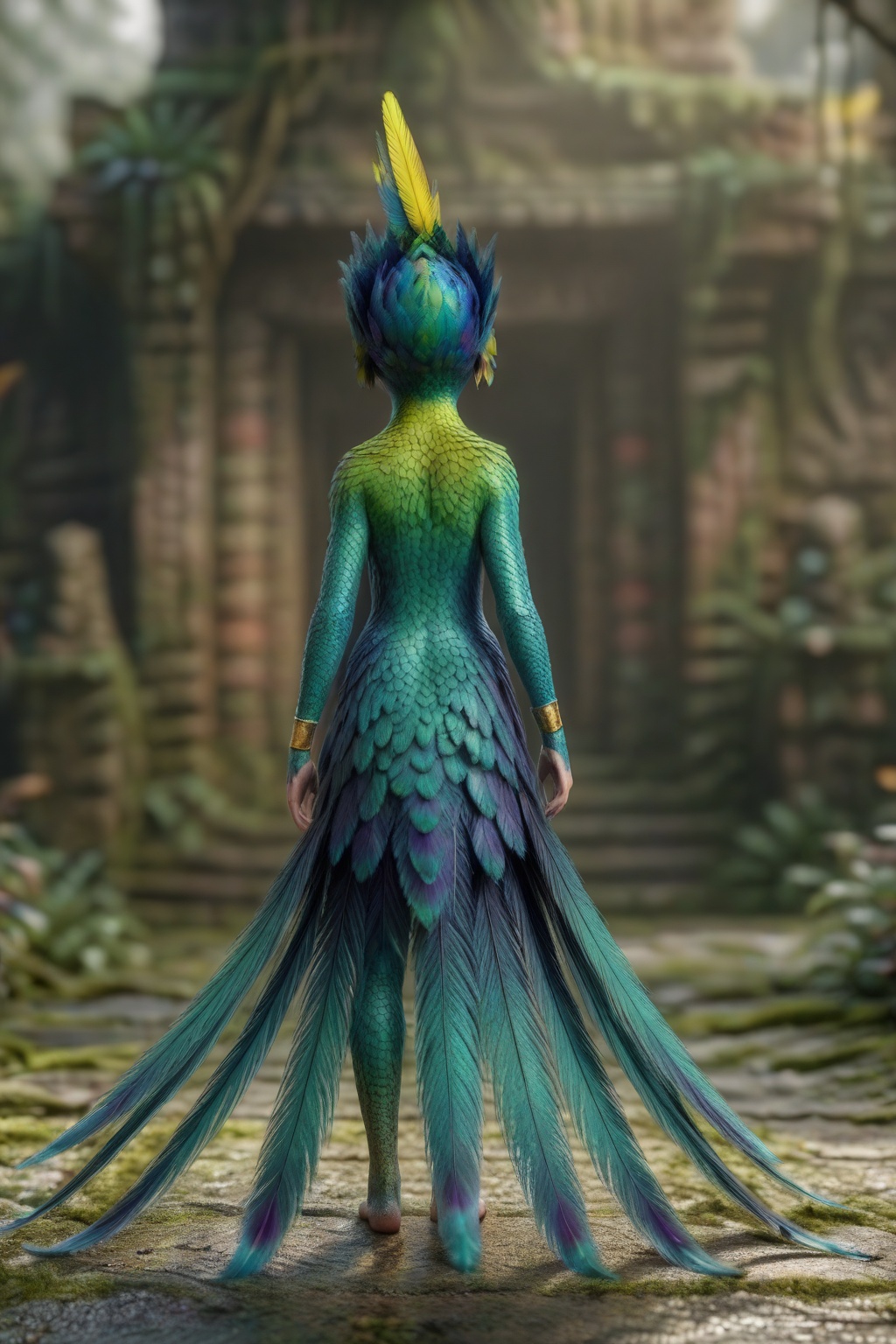 Toothiana,  feathers,  full body by ProjectX  on Tensor.Art