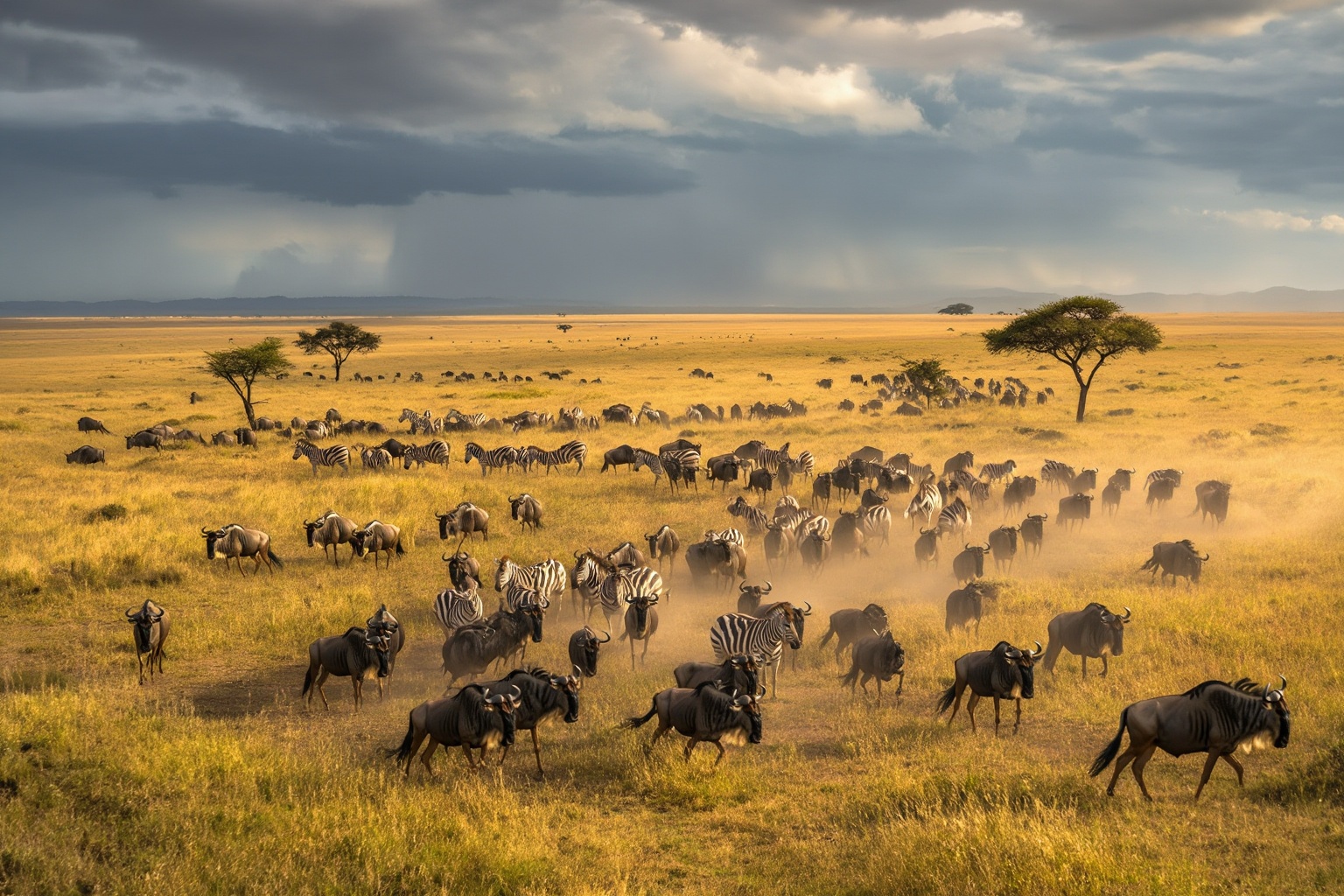 aurelmanea5z25 photography. A sweeping,  epic landscape shot capturing the vastness of the African savanna,  specifically...