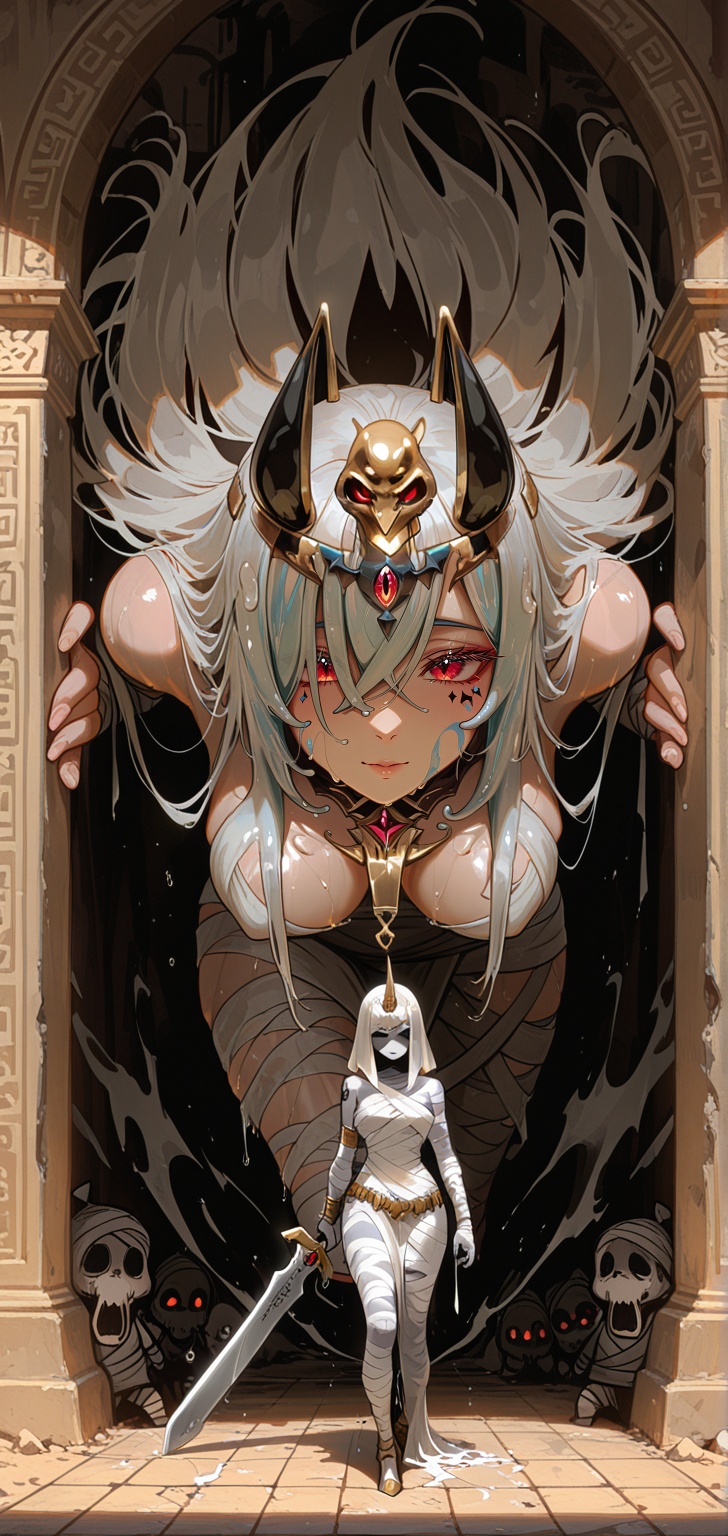 1girl,  mummy Queen,  (elegant style) on Tensor.Art
