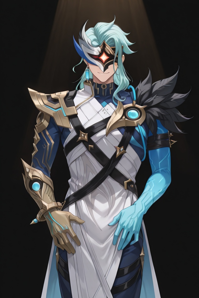solo,  focus male,  masculine on Tensor.Art