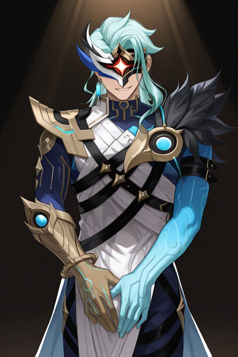 solo,  focus male,  masculine on Tensor.Art