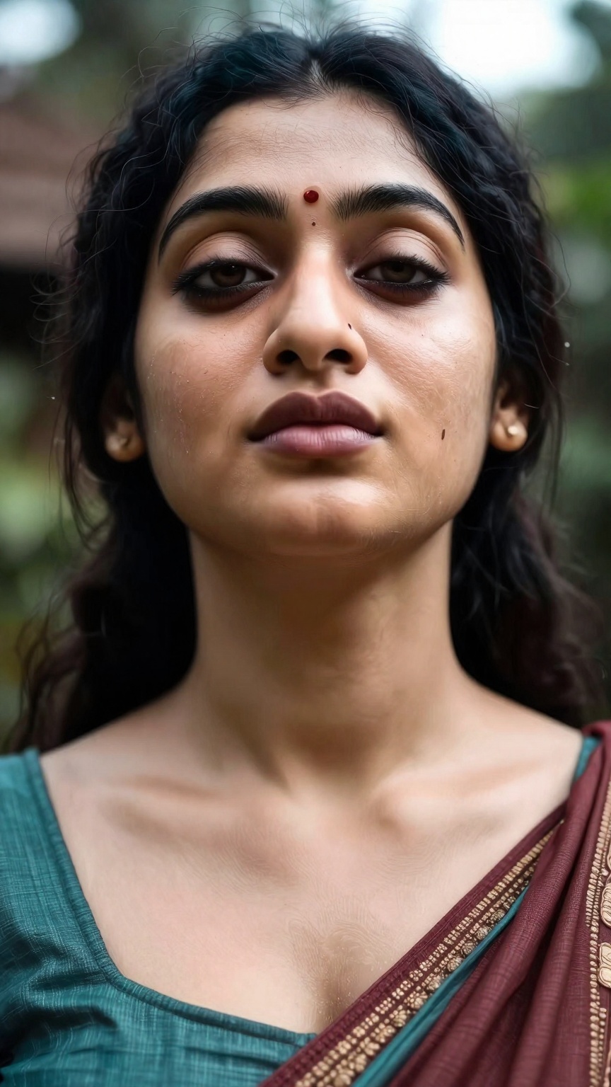 Extreme low angle shot a south Asian woman,  realistic portrait,  skin and face texture by AI factory on Tensor.Art