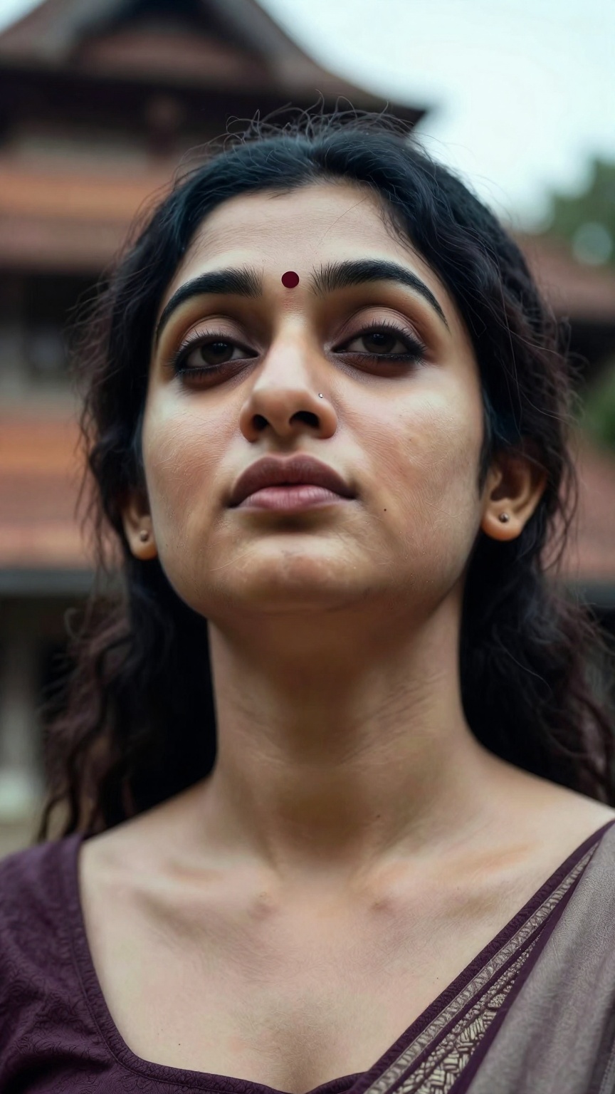 Extreme low angle shot a south Asian woman,  realistic portrait,  skin and face texture by AI factory on Tensor.Art