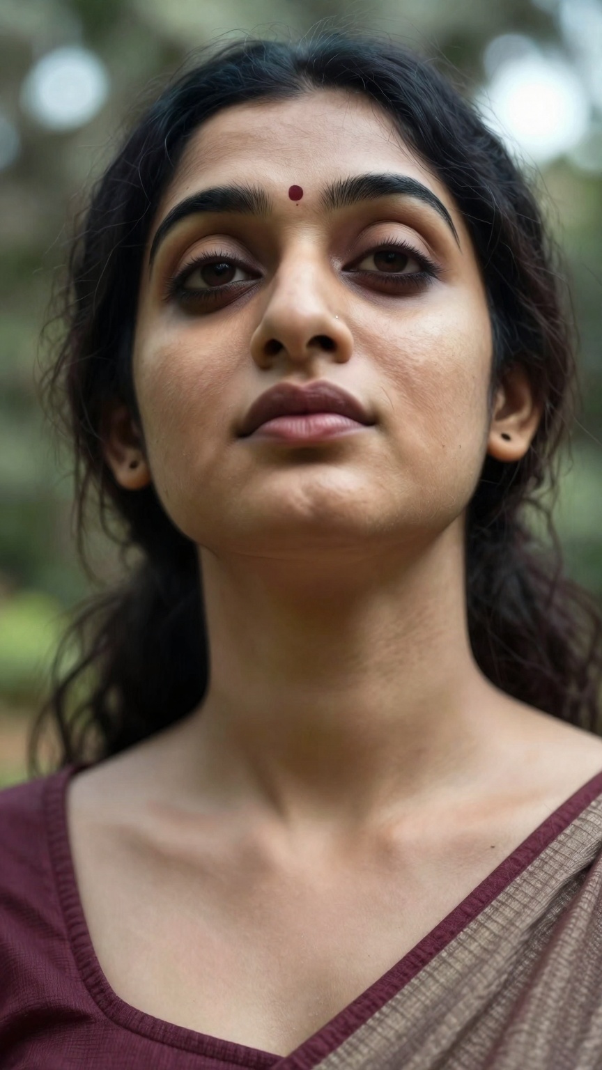 Extreme low angle shot a south Asian woman,  realistic portrait,  skin and face texture by AI factory on Tensor.Art