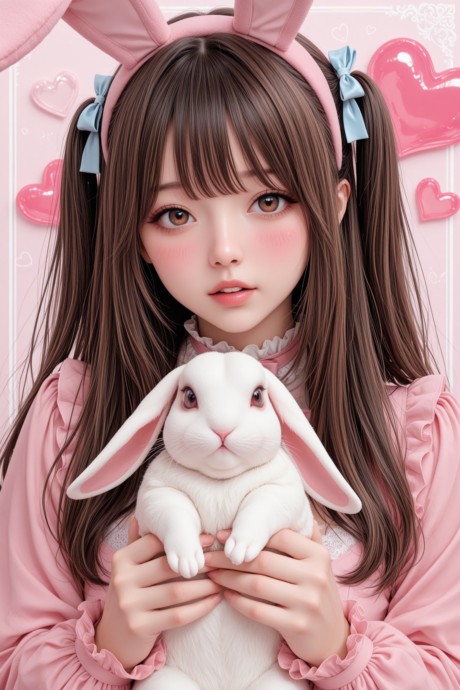 1girl,  animal ears,  rabbit ears on Tensor.Art