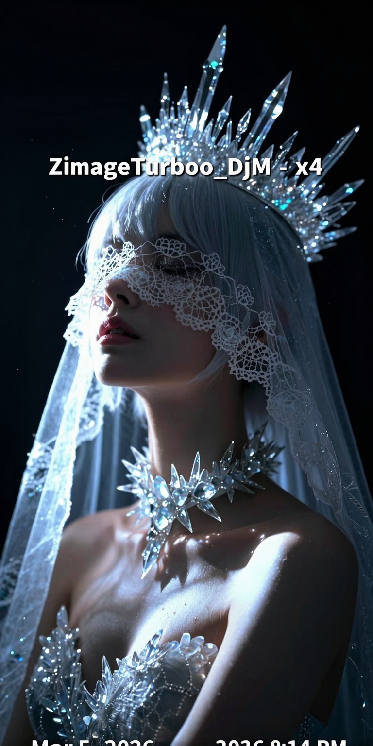 An ultra-detailed cinematic portrait in a dark fantasy aesthetic showing a young androgynous figure with pale porcelain sk...