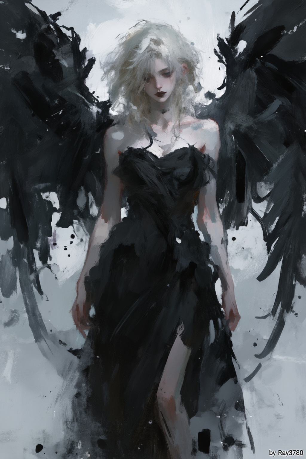layeredtextures,  loose and expressive brushstrokes,  bold and rough brushstrokes on Tensor.Art
