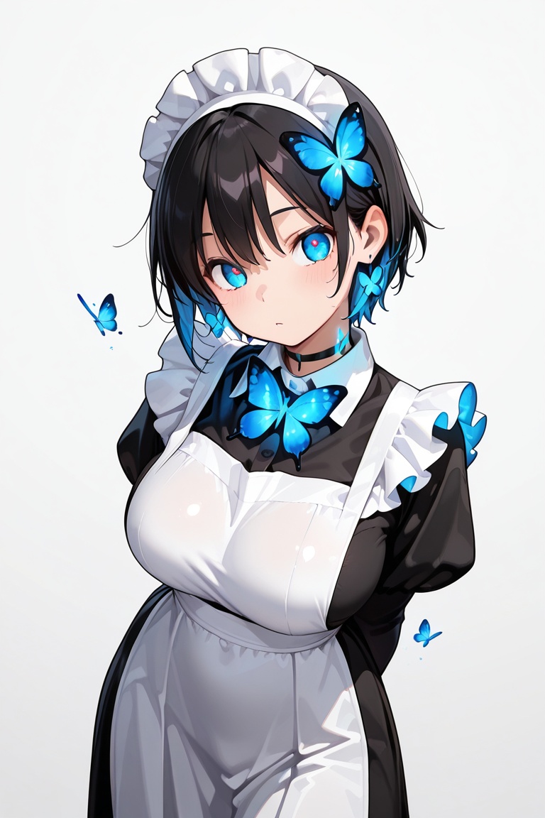 Long Skirt Maid,  Skirt & glowing markings,  Beautiful breasts on Tensor.Art