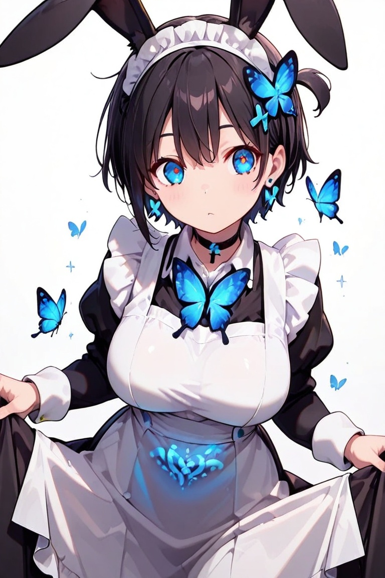 Long Skirt Maid,  Skirt & glowing markings,  Beautiful breasts on Tensor.Art