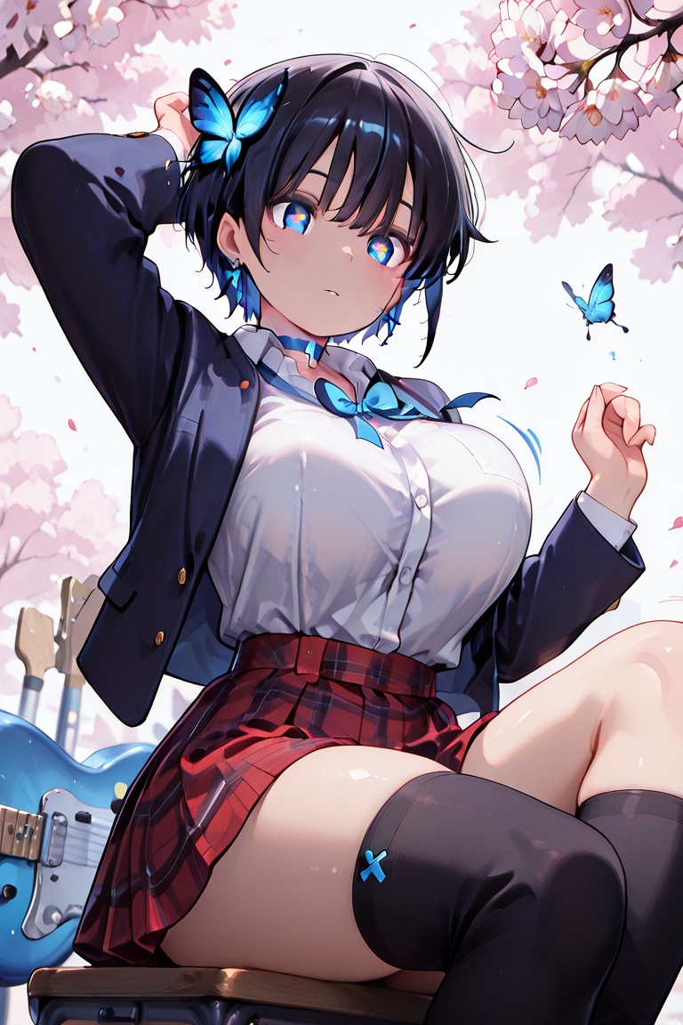 bouncing breasts,  large breasts,  motion lines on Tensor.Art