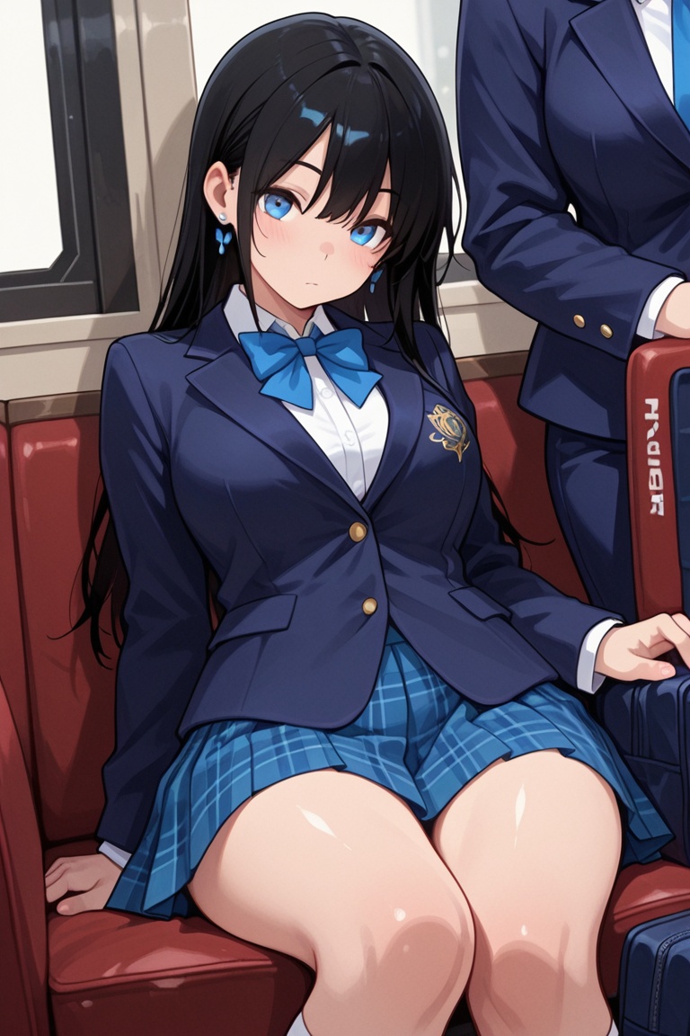Blazer girls' uniform,  Skirt tattoos,  masterpiece on Tensor.Art