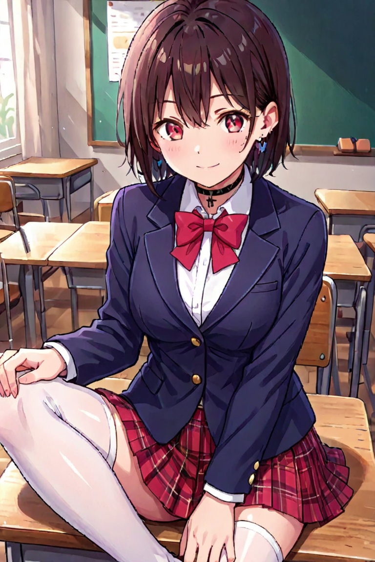 Blazer girls' uniform,  Skirt tattoos on Tensor.Art