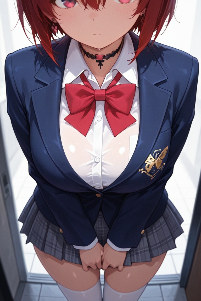 Blazer girls' uniform,  Skirt tattoos,  masterpiece on Tensor.Art